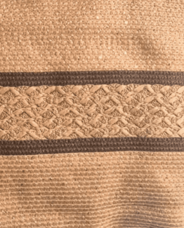 Bolso Shopper Grande de Rafia con Pedrería