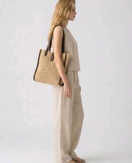 shopper grande de rafia